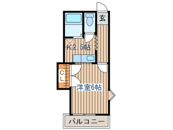 ウエストヒルズの物件間取画像